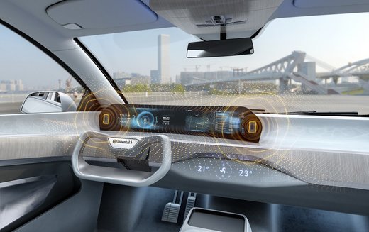 FOTO Dacia - primul posibil client Continental pentru tehnologia Ac2ated, cu sunete transmise direct de ecranul navigației