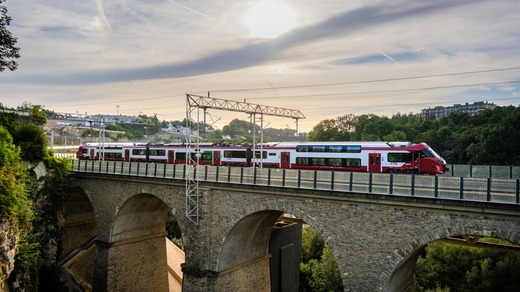 FOTO Trenuri vechi de peste 30 ani din Luxemburg, aduse în România