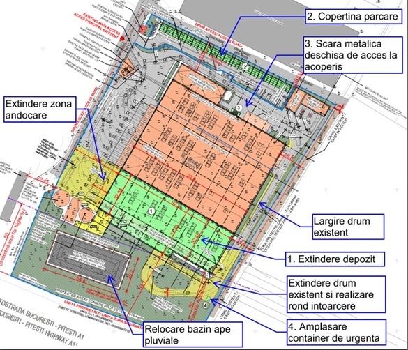 Planul de extindere al centrului logistic Mercede-Benz România