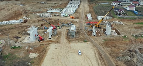 VIDEO Umbrărescu avansează la Autostrada Bucureștiului. Este pregătită și deschiderea unui lot. Sunt aplicate acum marcajele rutiere