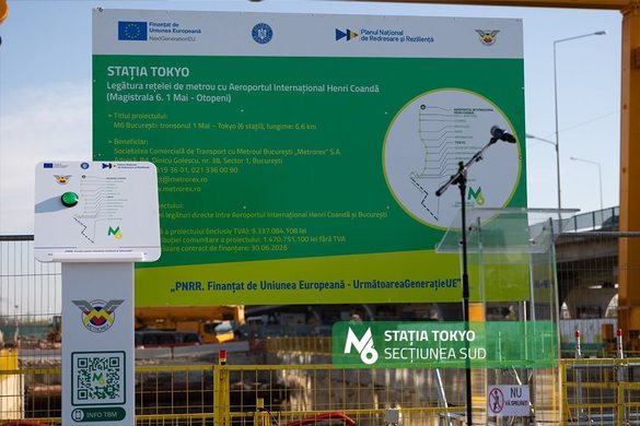 VIDEO&FOTO Metrorex avansează la metroul spre Aeroportul Otopeni, cu 