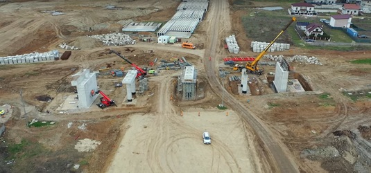 VIDEO Umbrărescu avansează cu 400 muncitori la Autostrada Bucureștiului. Când termină lucrarea