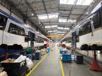 FOTO Primul tren produs de polonezi pentru România a intrat în țară