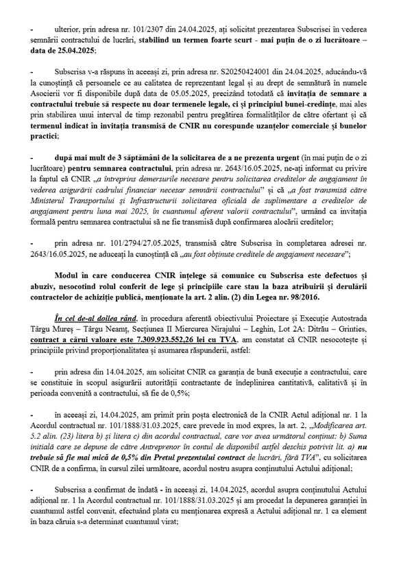 DOCUMENT Umbrărescu, acuzații dure. De ce a reziliat unul dintre cele mai mari contracte semnate pentru autostrăzi în România. Nemulțumiri pentru mai multe loturi