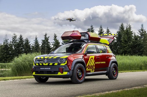 FOTO „Vision 4rescue” – un concept bazat pe modelul electric Renault 4, pentru intervenții de urgență
