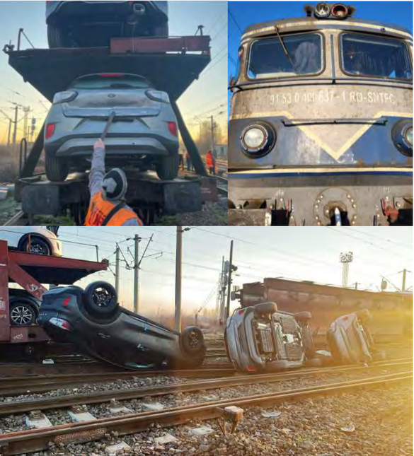 Urmările accidentului. Sursă foto: AGIFER