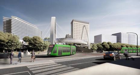 FOTO Proiect spectaculos lansat pentru deblocarea traficului într-o zonă aglomerată a capitalei