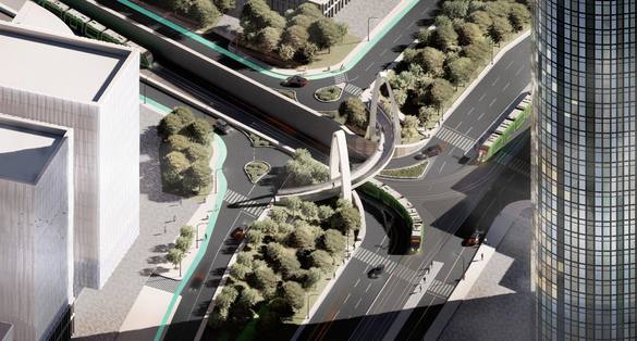 FOTO Proiect spectaculos lansat pentru deblocarea traficului într-o zonă aglomerată a capitalei