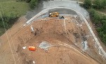 VIDEO Încep lucrările la un nou tunel de pe autostrada Sibiu-Pitești