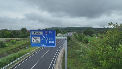 FOTO Strabag Romania deschide centura ocolitoare Făgăraș înainte de termen
