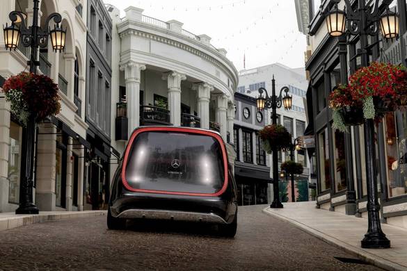 VIDEO & FOTO Mercedes a uimit americanii din California cu conceptul de lux Vision V, viitoarea Grand Limousine VLS