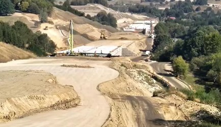 VIDEO Stadiul lucrărilor pe secțiunea 4 Tigveni - Curtea de Argeș se apropie de 77%