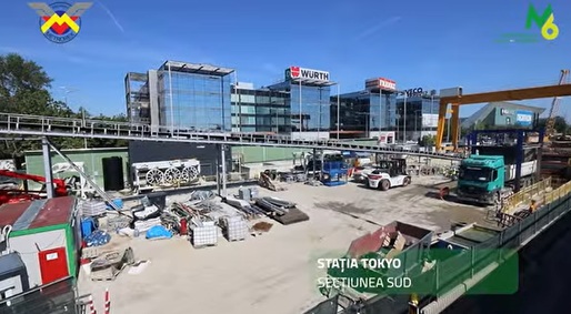 VIDEO&FOTO Moment major pentru metroul spre Aeroportul Otopeni: "Sfânta Maria" a ajuns la Aeroportul Băneasa