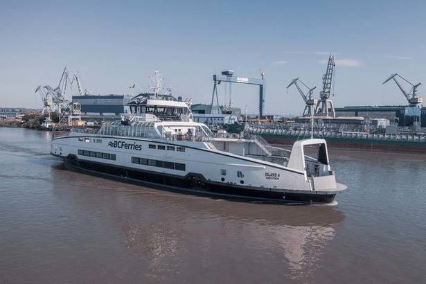 Canadienii de la BC Ferries lansează la Damen Galați a 8-a navă Island Class VIDEO