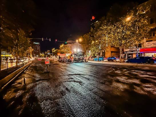 Primăria Capitalei mută în timpul nopții lucrările de pe marile bulevarde FOTO