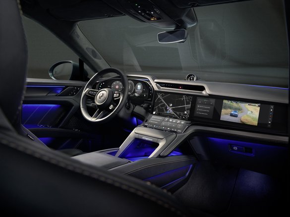 Porsche dezvăluie interiorul de navă spațială al viitorului Cayenne electric FOTO