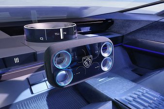 FOTO Mașină cu volan pătrat. Peugeot a dezvăluit conceptul Polygon, care anticipează viitorul 208, cu direcție electrică și volan pătrat