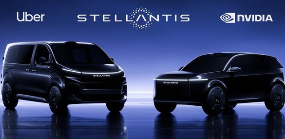 FOTO Robotaxi - Primele mașini cu sigla Stellantis vor fi autonome. NVIDIA, Uber și Foxconn își unesc forțele cu compania auto pentru a lansa robotaxi concurente cu Waymo și Tesla