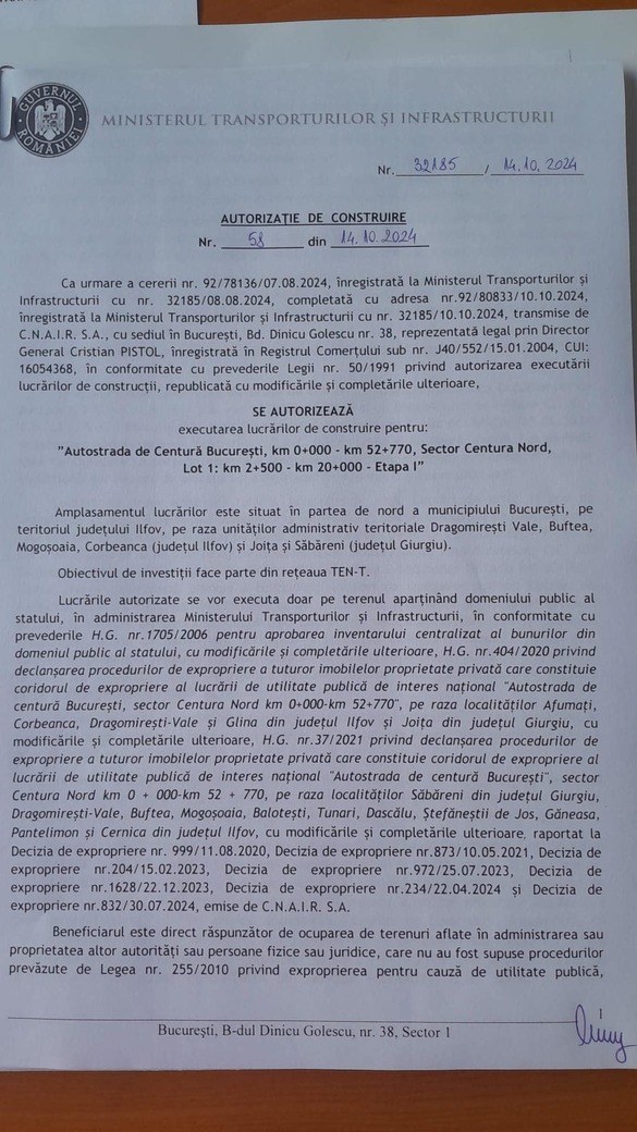 Noapte albă pe Autostrada Bucureștiului. 