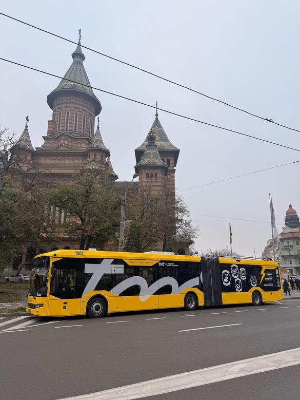 Revoluție verde în Timișoara. Bozankaya livrează noi troleibuze electrice FOTO