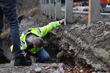 Surpare de teren pe DN1 Comarnic. Autorități în inspecție FOTO