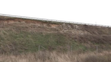 Alunecări de teren pe Drumul Expres Craiova-Pitești