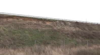 Alunecări de teren pe Drumul Expres Craiova-Pitești