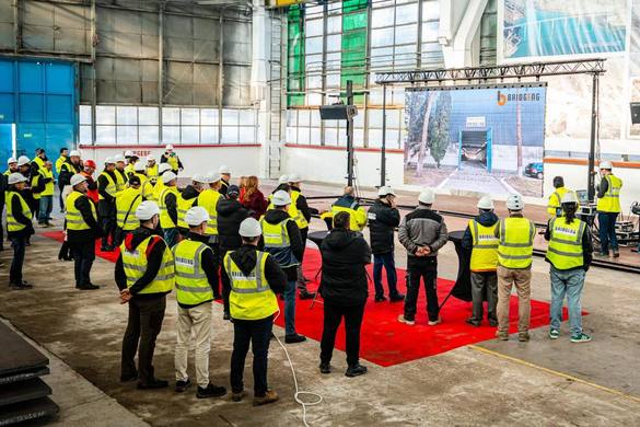 Nouă fabrică în România, cu roboți și laser, pentru Autostrada Sibiu-Pitești FOTO
