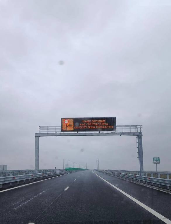 Tronson de autostradă deschis mâine, chiar înainte de Crăciun FOTO&VIDEO