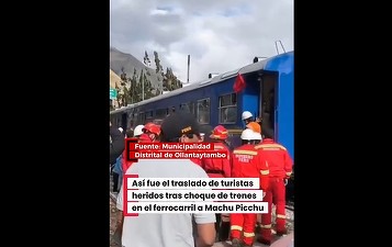 Două trenuri s-au ciocnit frontal la Machu Picchu VIDEO 