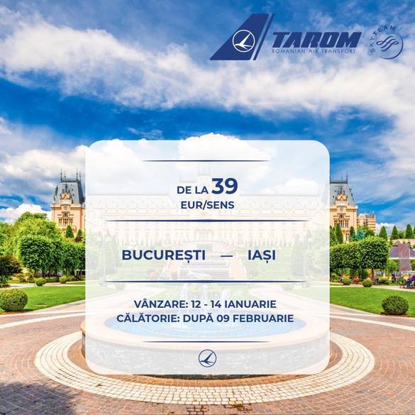 TAROM lansează o ofertă pentru anumite rute interne FOTO