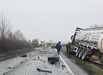Imagini cu gravul accident de circulație din România. Un microbuz s-a lovit cu un TIR - FOTO&VIDEO