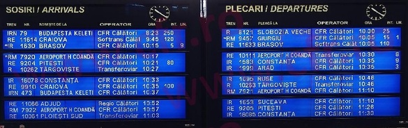 FOTO Mai multe trenuri sunt oprite în gări, cu întârzieri de până la 4 ore. O porțiune de cale ferată s-a rupt pe un tronson din Telorman