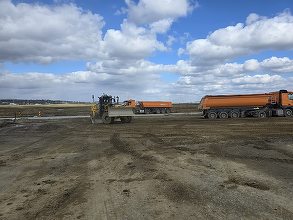 VIDEO Primul nod rutier turbion din România, construit de Umbrărescu. Autoritățile prezintă imagini aeriene de pe șantier