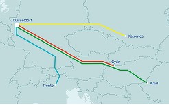 Prima rută între România și Germania pentru transportul camioanelor pe calea ferată este operațională