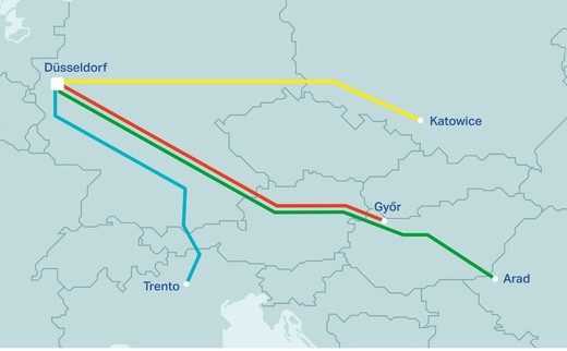 Prima rută între România și Germania pentru transportul camioanelor pe calea ferată este operațională