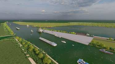 Navă românească s-a scufundat în canalul Sulina