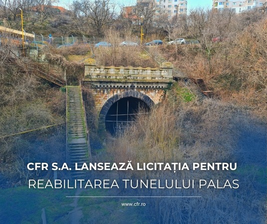 FOTO Tunelul Carol I, proiectat de Anghel Saligny și închis de peste 30 de ani, va fi reabilitat. Contract CFR de peste 400 milioane lei