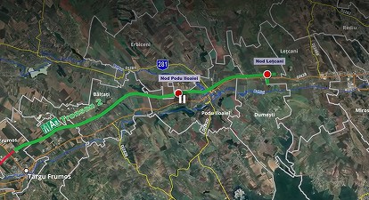 VIDEO&FOTO Autostrada Unirii A8 - O asociere de firme din România și Bulgaria a câștigat construirea tronsonului 2 Târgu Frumos-Lețcani al A8
