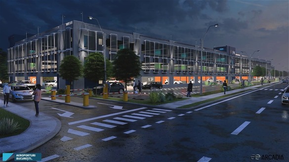 FOTO Parcare long term, cu aproape 800 de locuri și două etaje, construită la Aeroportul Otopeni