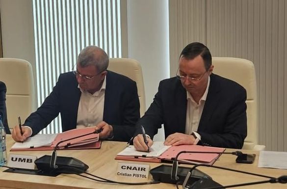 VIDEO&FOTO Umbrărescu a semnat de 1 Mai, cu mulțumiri de la Bolojan, un nou contract și are toată Autostrada Moldovei