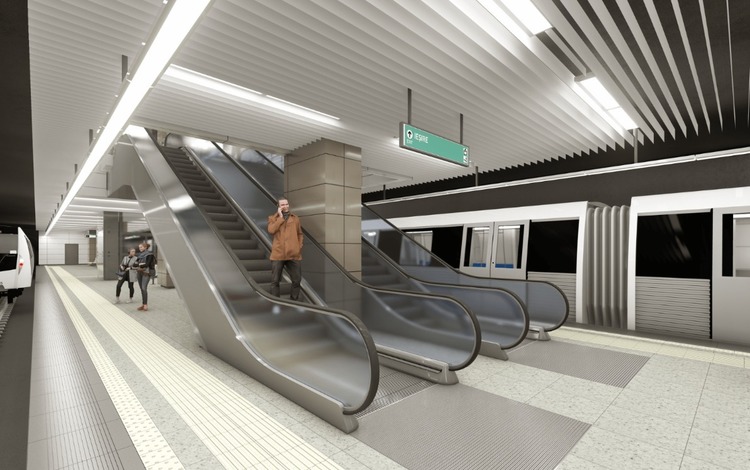FOTO Pas important pentru Magistrala 6 de metrou - A fost emisă autorizația de construire pentru lucrări de arhitectură, cale de rulare și instalații electromecanice. Cum vor arăta stațiile