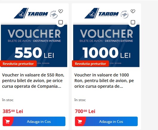 TAROM anunță zboruri speciale de 1 Iunie