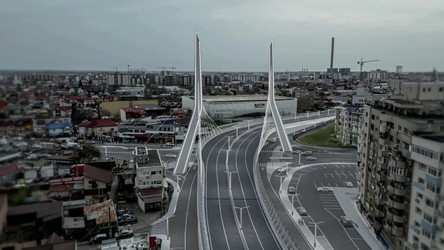 VIDEO&FOTO Nou tramvai, pe cel mai nou pasaj al capitalei. Va ajunge până în Pipera, peste noul pasaj Apărătorii Patriei
