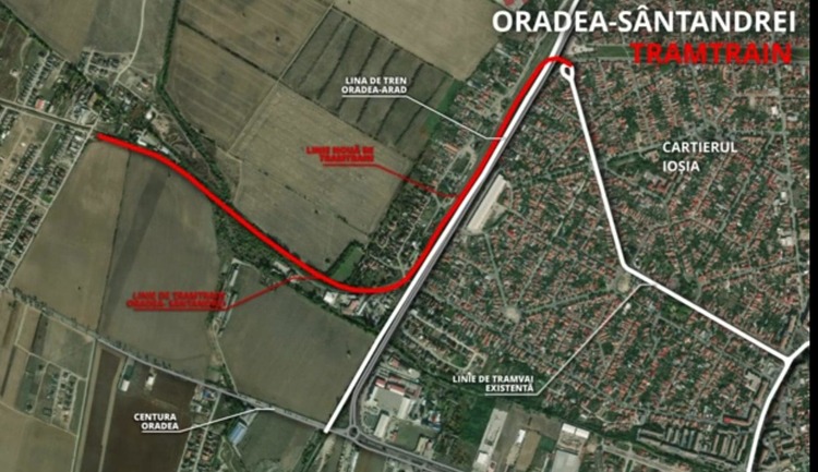 FOTO Primul Tram-train din țară, cea mai mare investiție în Oradea. Proiectul avansează în ritm alert
