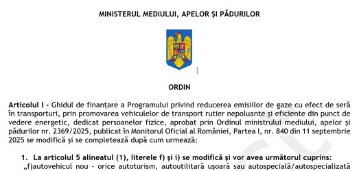 ULTIMA ORĂ Ghidul Rabla 2026: exclusiv mașini fabricate în UE și câteva țări din jur. Tichetele încep de la 10.000 de lei