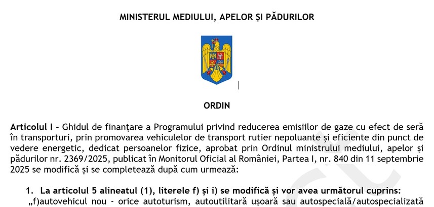 ULTIMA ORĂ Ghidul Rabla 2026: exclusiv mașini fabricate în UE și câteva țări din jur. Tichetele încep de la 10.000 de lei