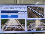 VIDEO&FOTO Vom circula pe primii kilometri ai Autostrăzii Unirii A8 de anul viitor. A început așternerea primului strat de asfalt, cu peste 1.000 de tone pe zi