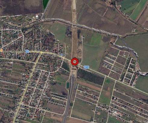 FOTO Nou sens giratoriu pentru legătura cu Autostrada A0, în localitatea Bâcu