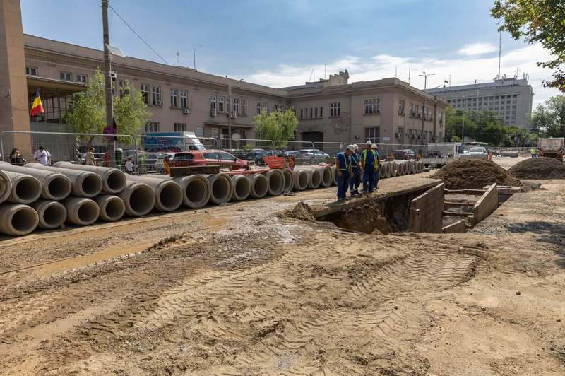 FOTO Zonă din București de aproape 100 ani intră în modernizare